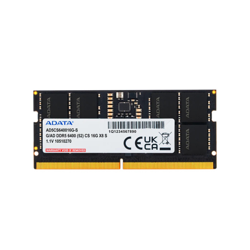 ADATA RAM CSO-DIMM 16GB DDR5 6400MHZ 1.1V