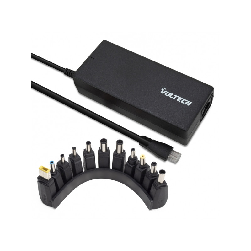 VULTECH ALIMENTATORE UNIVERSALE PER NOTEBOOK 120W REV. 2.5 AUTOSETTANTE 10 TIPS