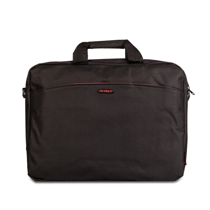 NGS BORSA PER NOTEBOOK UNIVERSALE FINO A 15,6" COLORE ROSSA E NERA - UNA TASCA E UN COMPARTIMENTO PER DOCUMENTI