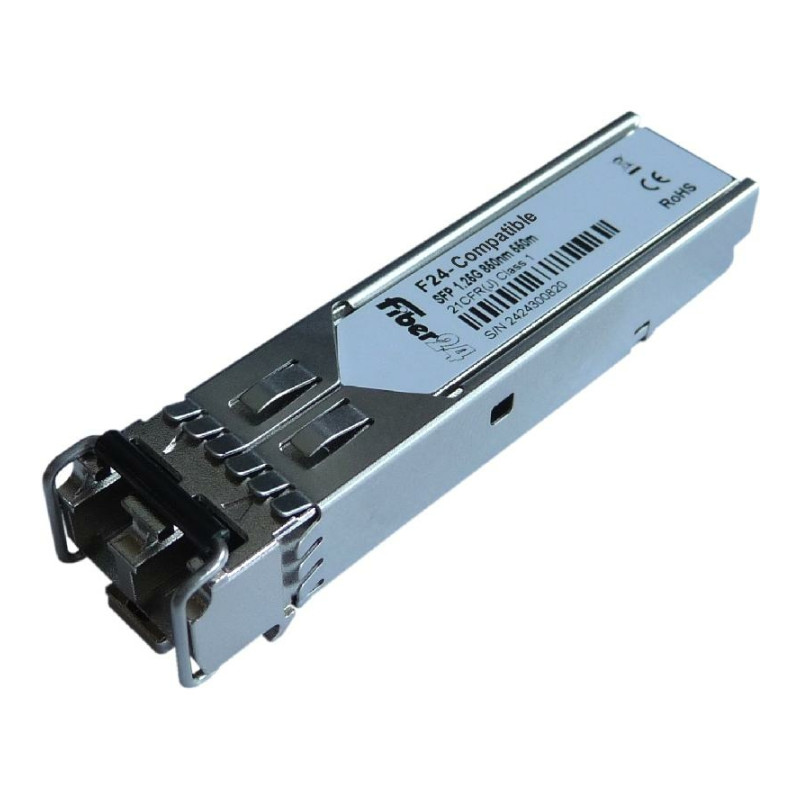 FORTINET TRANSCEIVER 1GE SFP SX, CORTO RAGGIO 500 MT. CONETTORE LC, MMF, 850 NM, DA -20 C A 85 C,