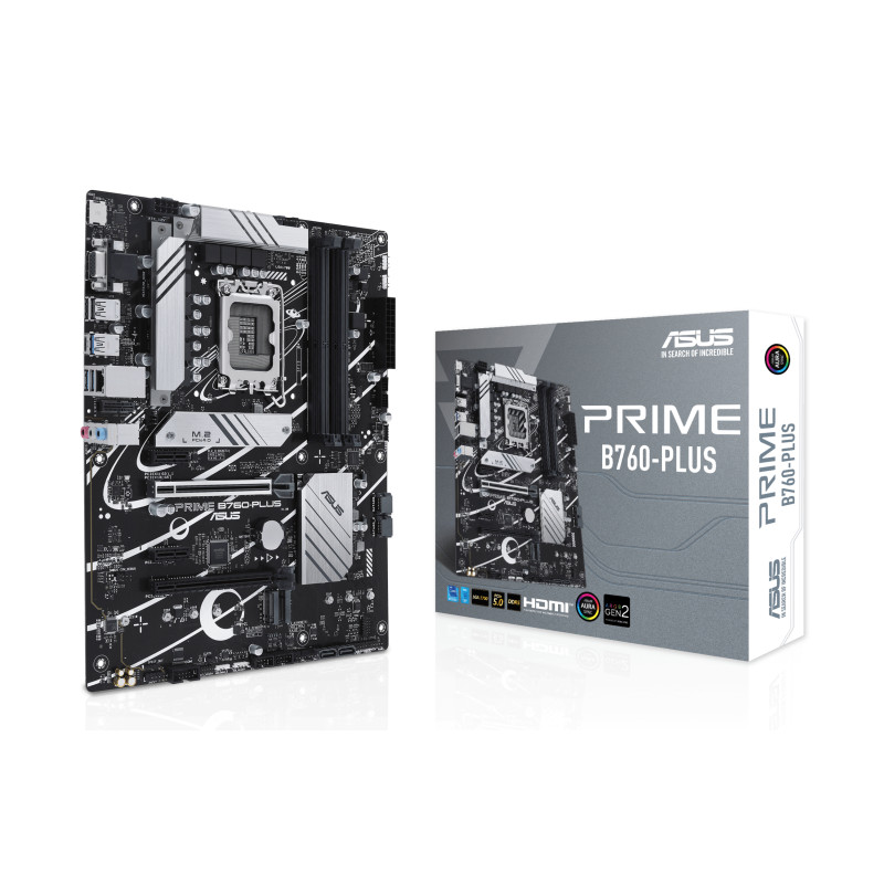 ASUS MB B760, PRIME B760-PLUS, LGA 1700, 4DDR5, USB 3.2 GEN 2X2, 90MB1EF0-M0EAY0