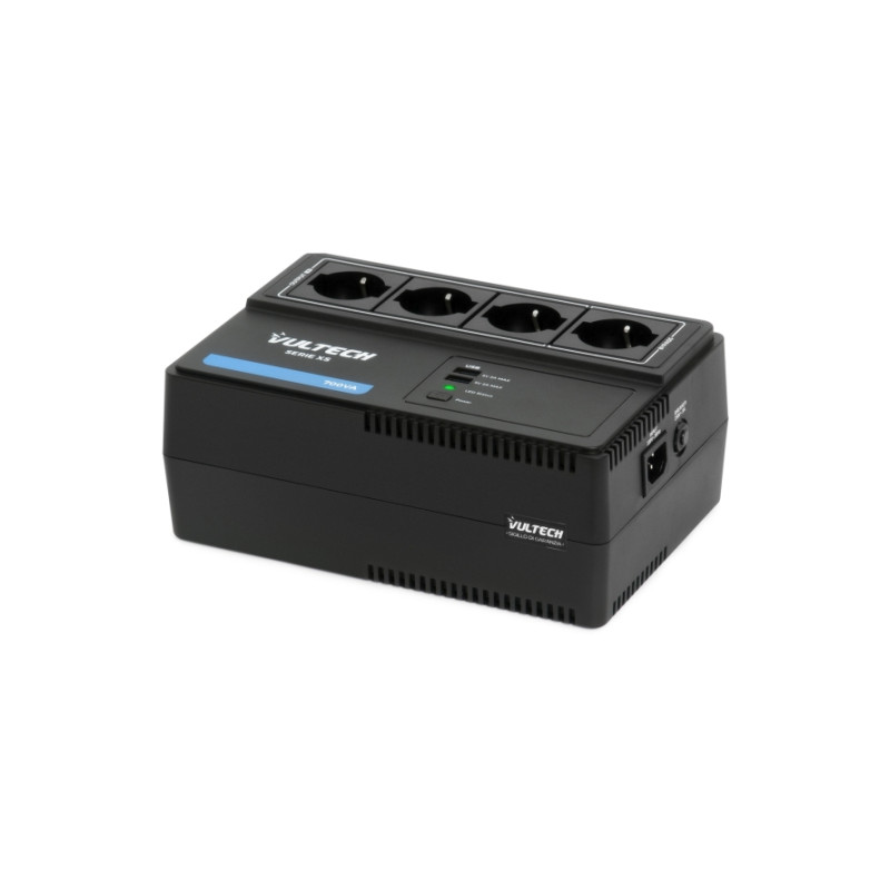 VULTECH UPS 700VA XS LINE INTERACTIVE CON ONDA PSEUDOSINUOSIDALE 2 USB CON SOFTWARE
